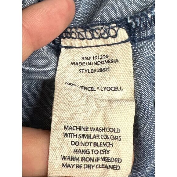 Soft Surrounding Oversize Denim Blouse size XS - Picture 4 of 9